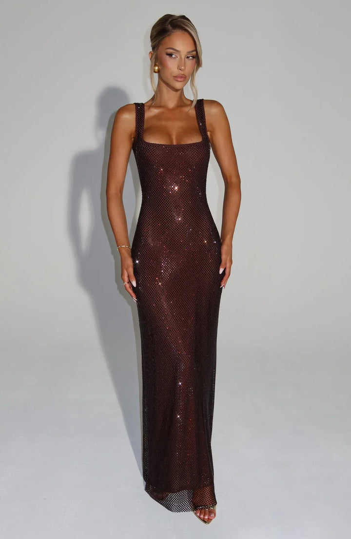 Lulu | Spotlight Hourglass Gown - Brown