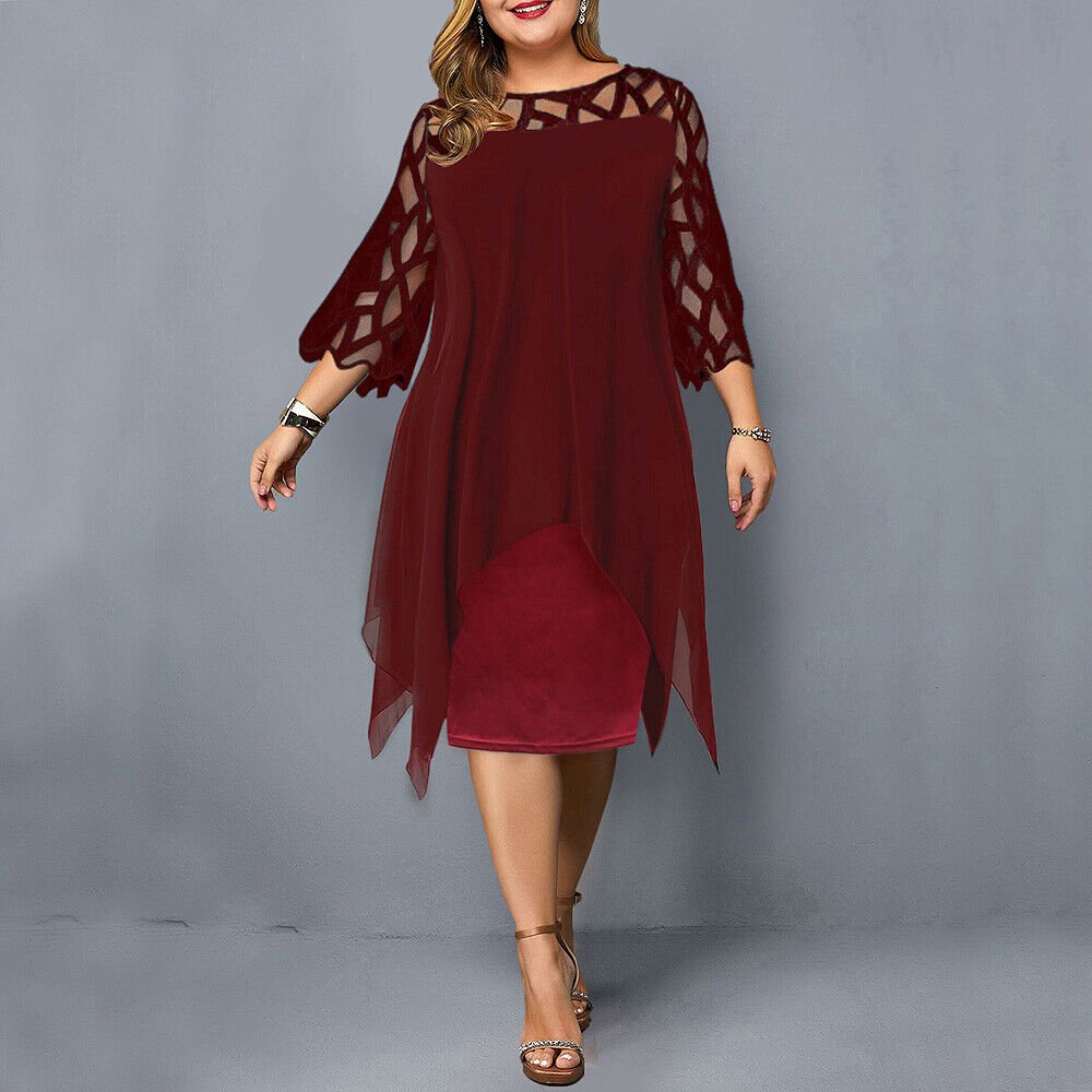 Kaycie | Chic Curve Midi Dress