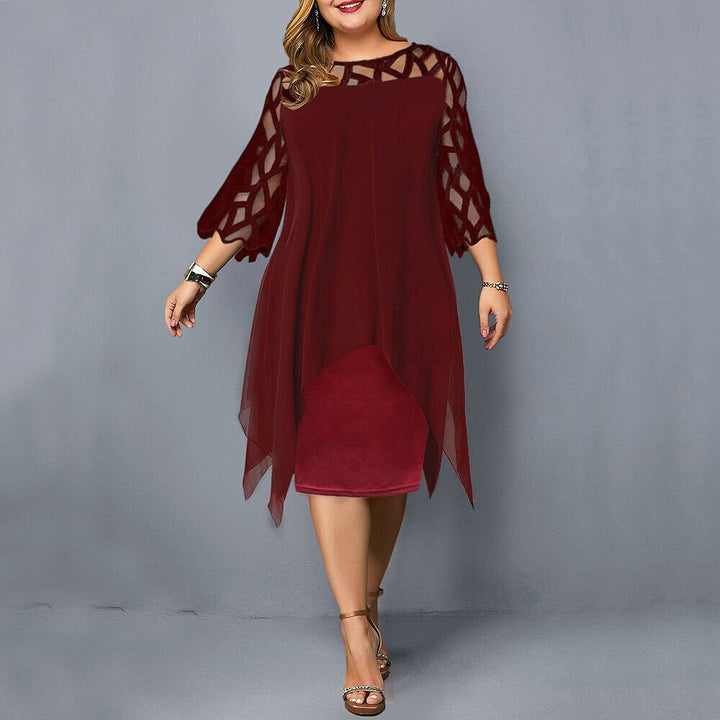 Kaycie | Chic Curve Midi Dress