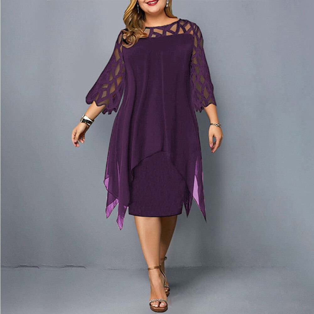 Kaycie | Chic Curve Midi Dress