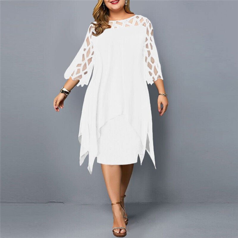 Kaycie | Chic Curve Midi Dress