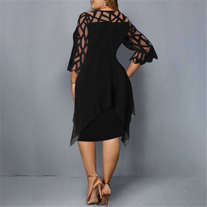 Kaycie | Chic Curve Midi Dress