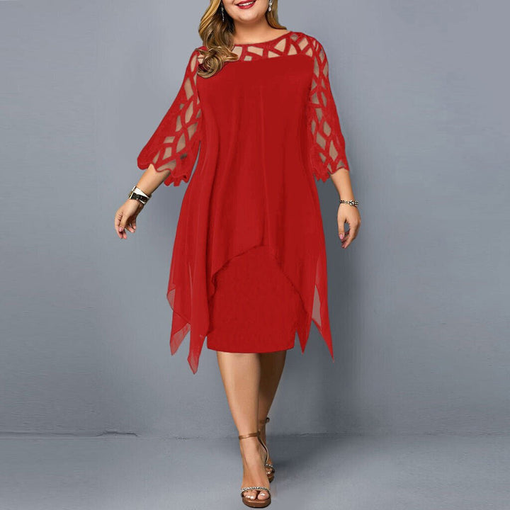 Kaycie | Chic Curve Midi Dress