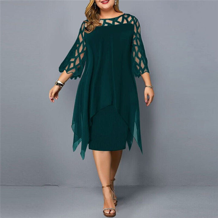 Kaycie | Chic Curve Midi Dress