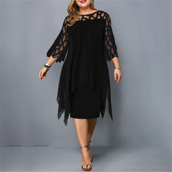 Kaycie | Chic Curve Midi Dress