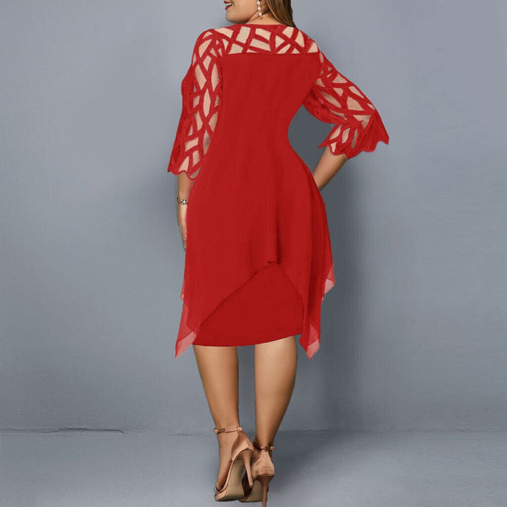Kaycie | Chic Curve Midi Dress