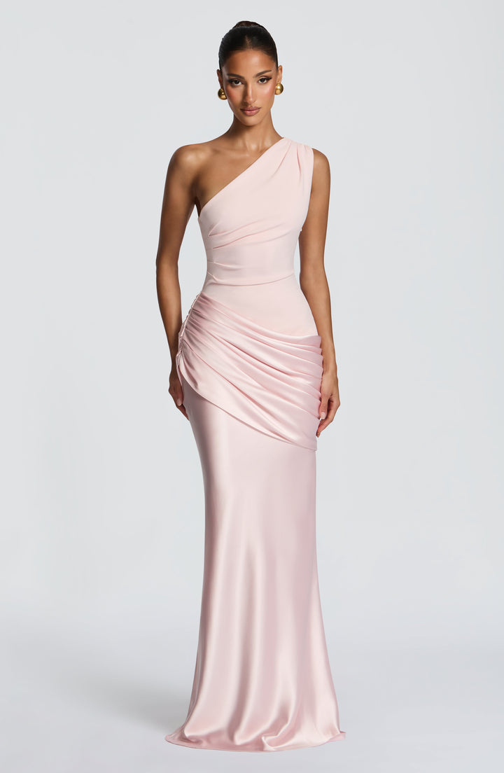 Sadona | One-Shoulder Maxi Dress - Blush