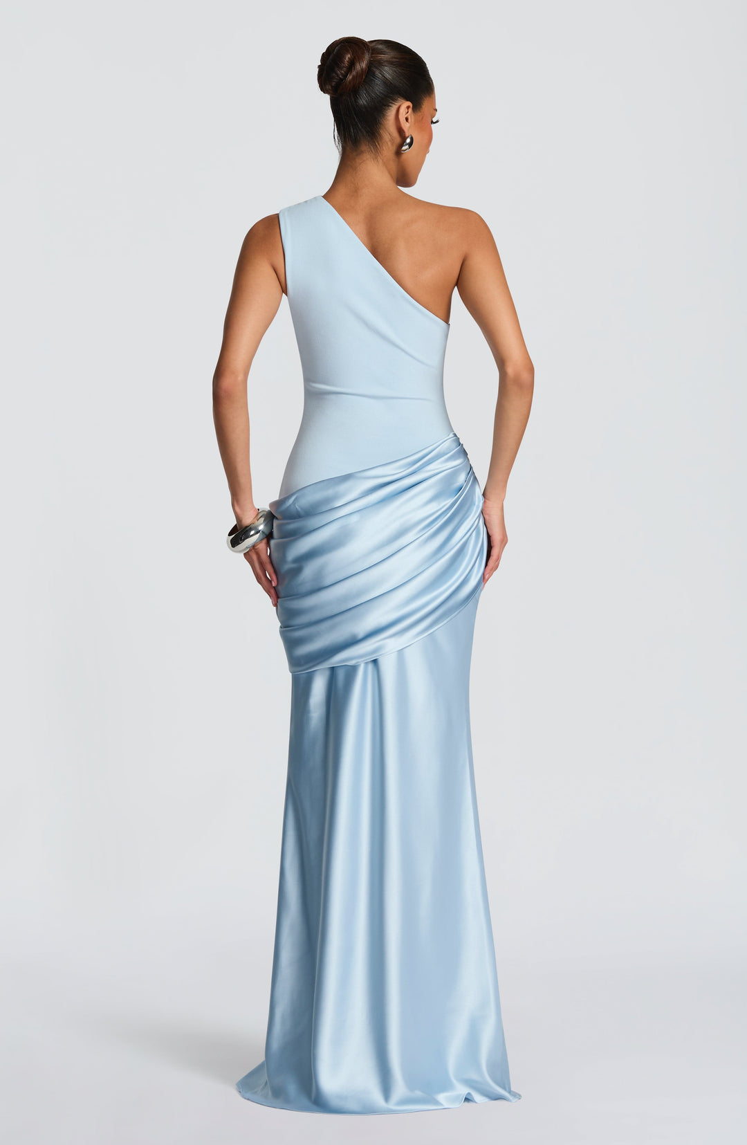 Sadona | One-Shoulder Maxi Dress - Glacier Blue