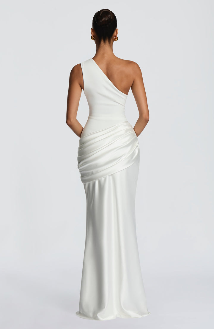 Sadona | One-Shoulder Maxi Dress - Ivory