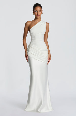 Sadona | One-Shoulder Maxi Dress - Ivory