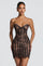 Sian | Lace Mini Dress - Black