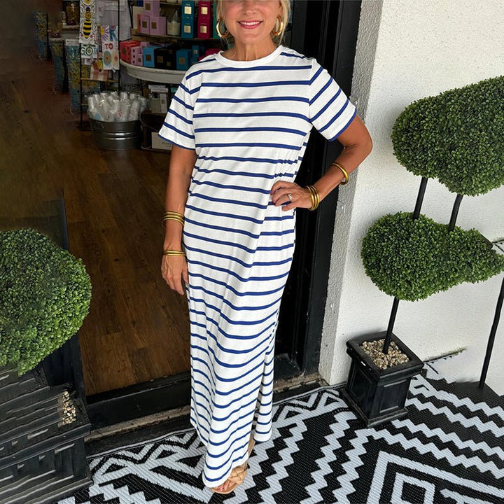 Ivia | Striped Maxi Elegance Dress