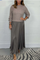 Rosalie | Patchwork Sweatshirt & Pleated Dress Set
