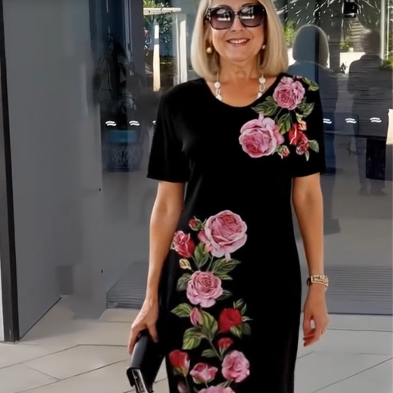Ruby | Graceful Floral A-Line Dress