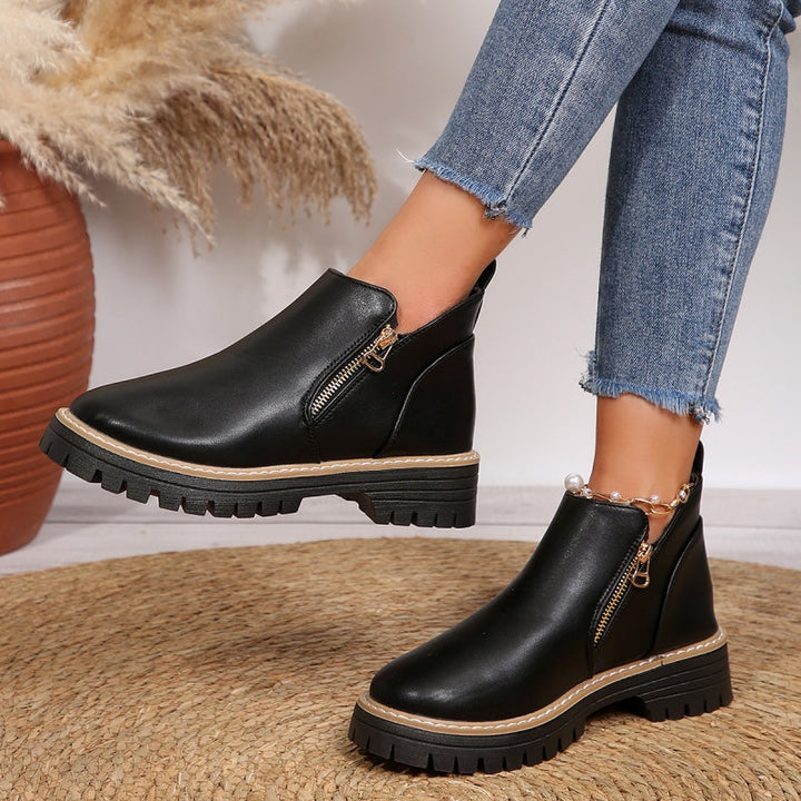 Clara - Comfort Zip Ankle Boots