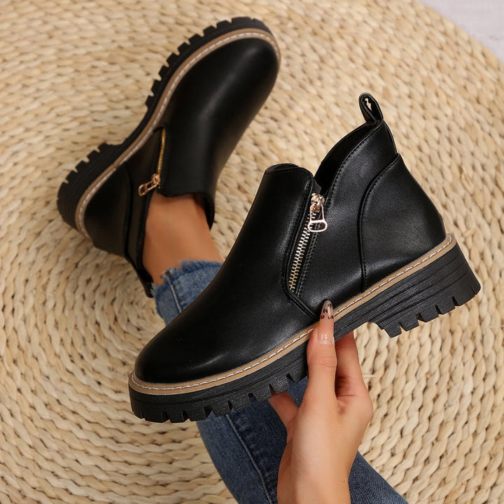 Clara - Comfort Zip Ankle Boots