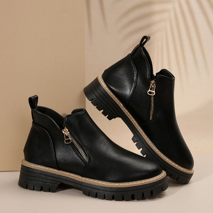 Clara - Comfort Zip Ankle Boots