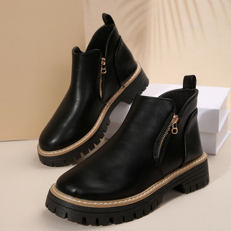 Clara - Comfort Zip Ankle Boots