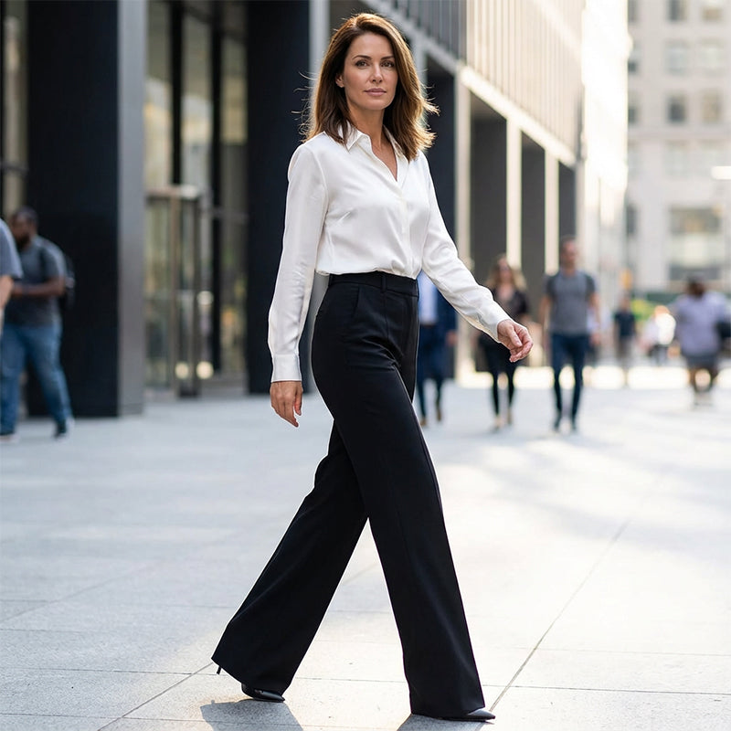 Women’s High-Waisted Tailored Trousers