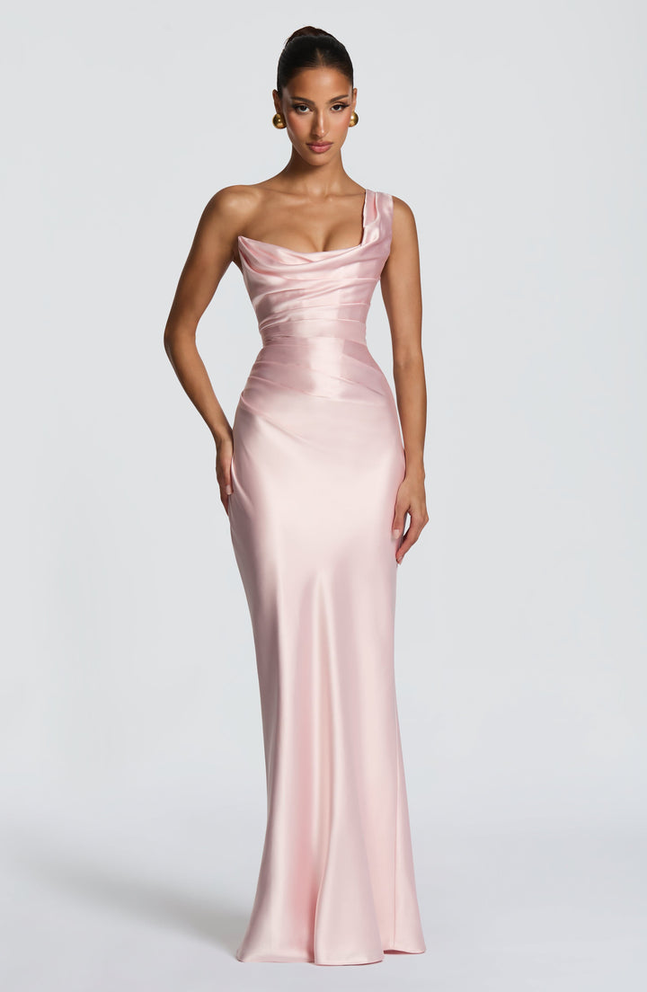 Thalassa | One-Shoulder Maxi Dress - Blush