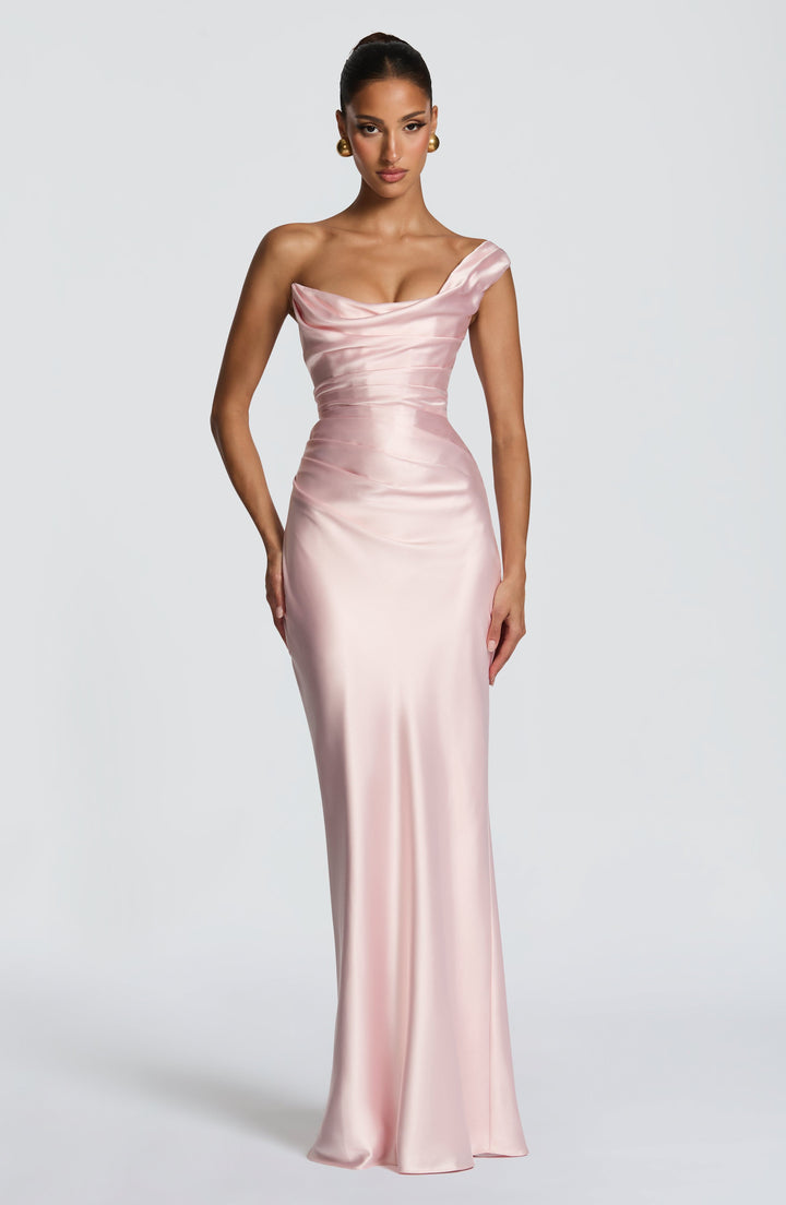 Thalassa | One-Shoulder Maxi Dress - Blush