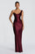 Thalassa | One-Shoulder Maxi Dress - Cherry Lacquer