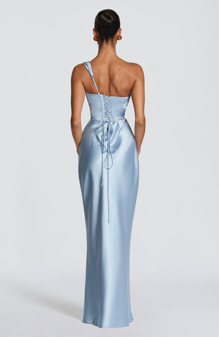 Thalassa | One-Shoulder Maxi Dress - Glacier Blue