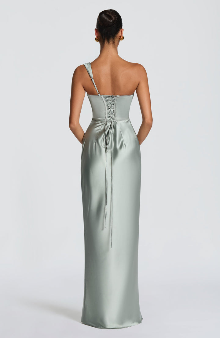 Thalassa | One-Shoulder Maxi Dress - Sage