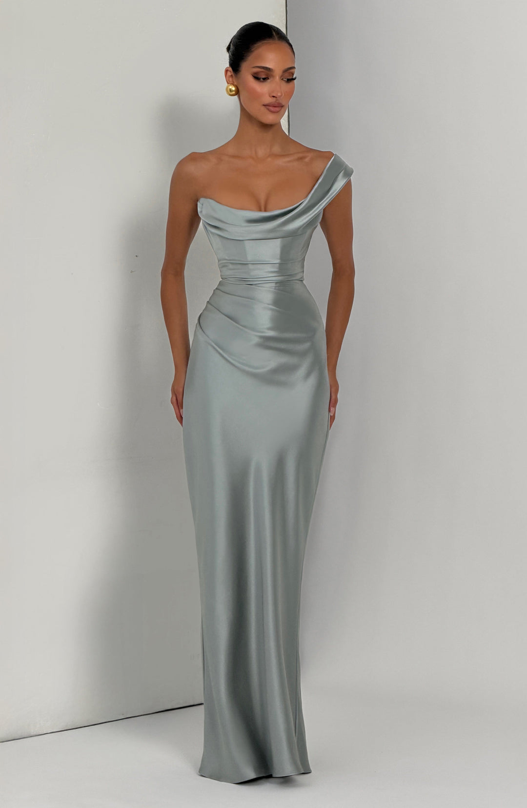 Thalassa | One-Shoulder Maxi Dress - Sage
