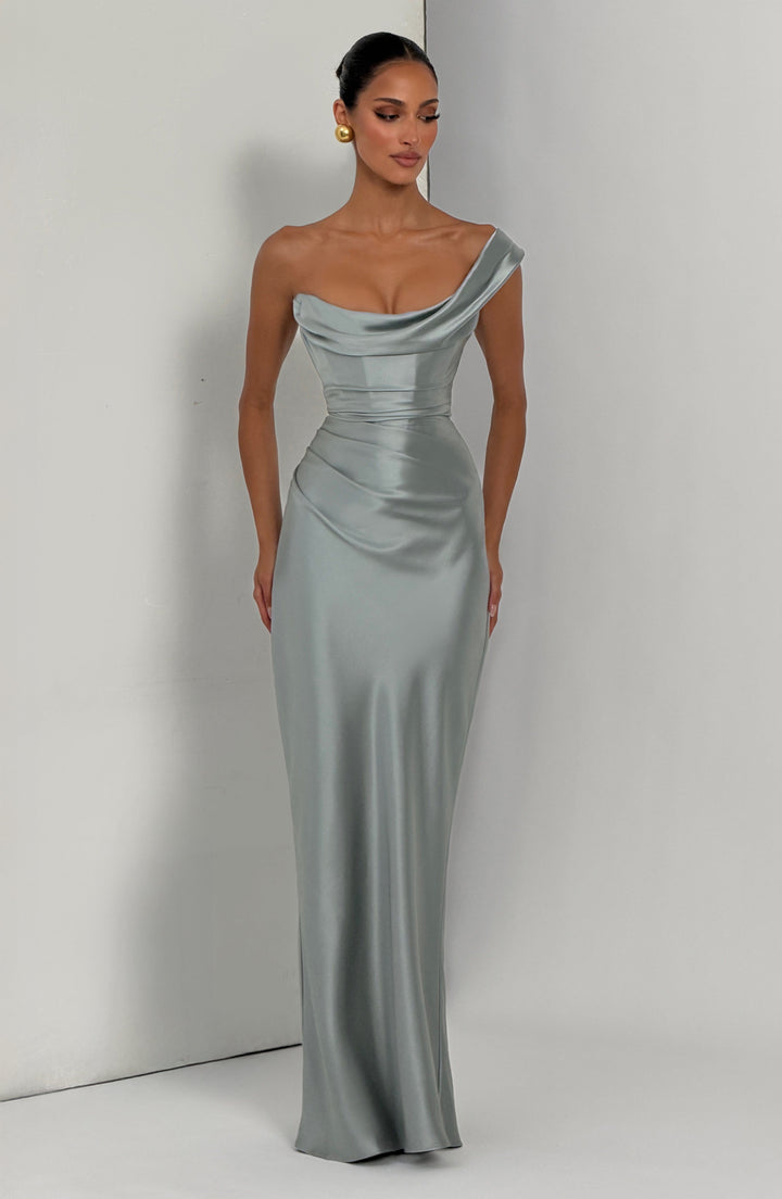 Thalassa | One-Shoulder Maxi Dress - Sage