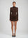 Carmine | Ruched Mini Dress - Brown