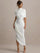 Lyra | Bodycon Maxi Dress - White