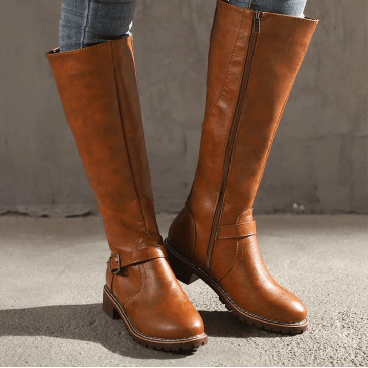 Chelsie | Retro Knee-High Boots