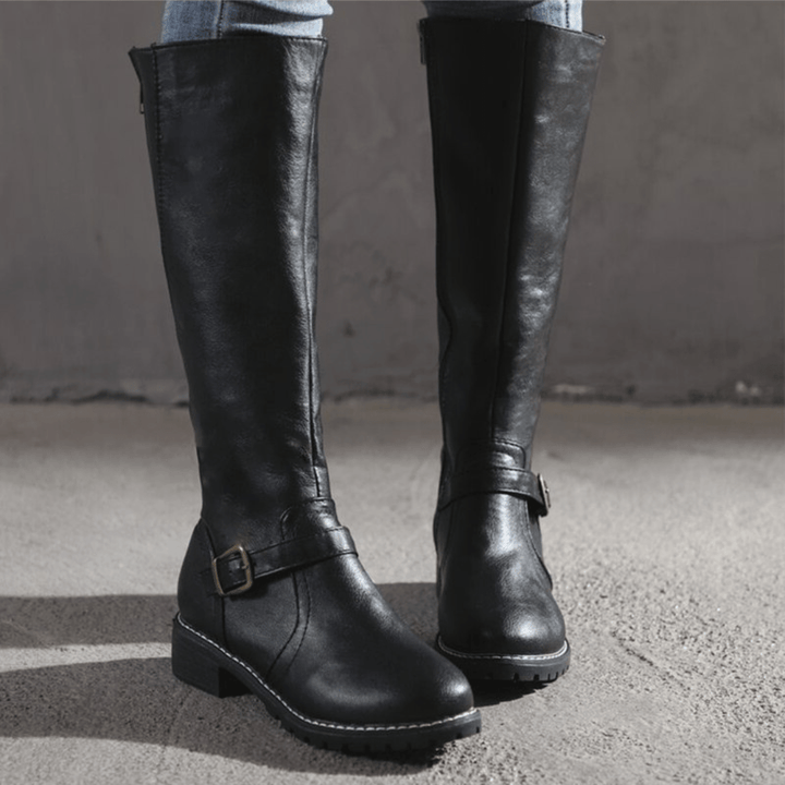 Chelsie | Retro Knee-High Boots
