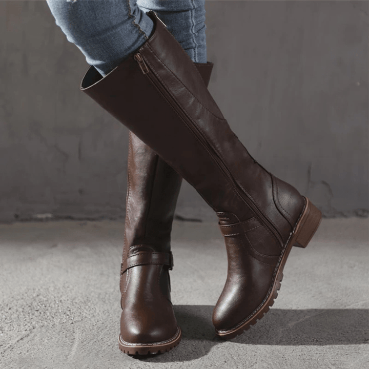 Chelsie | Retro Knee-High Boots