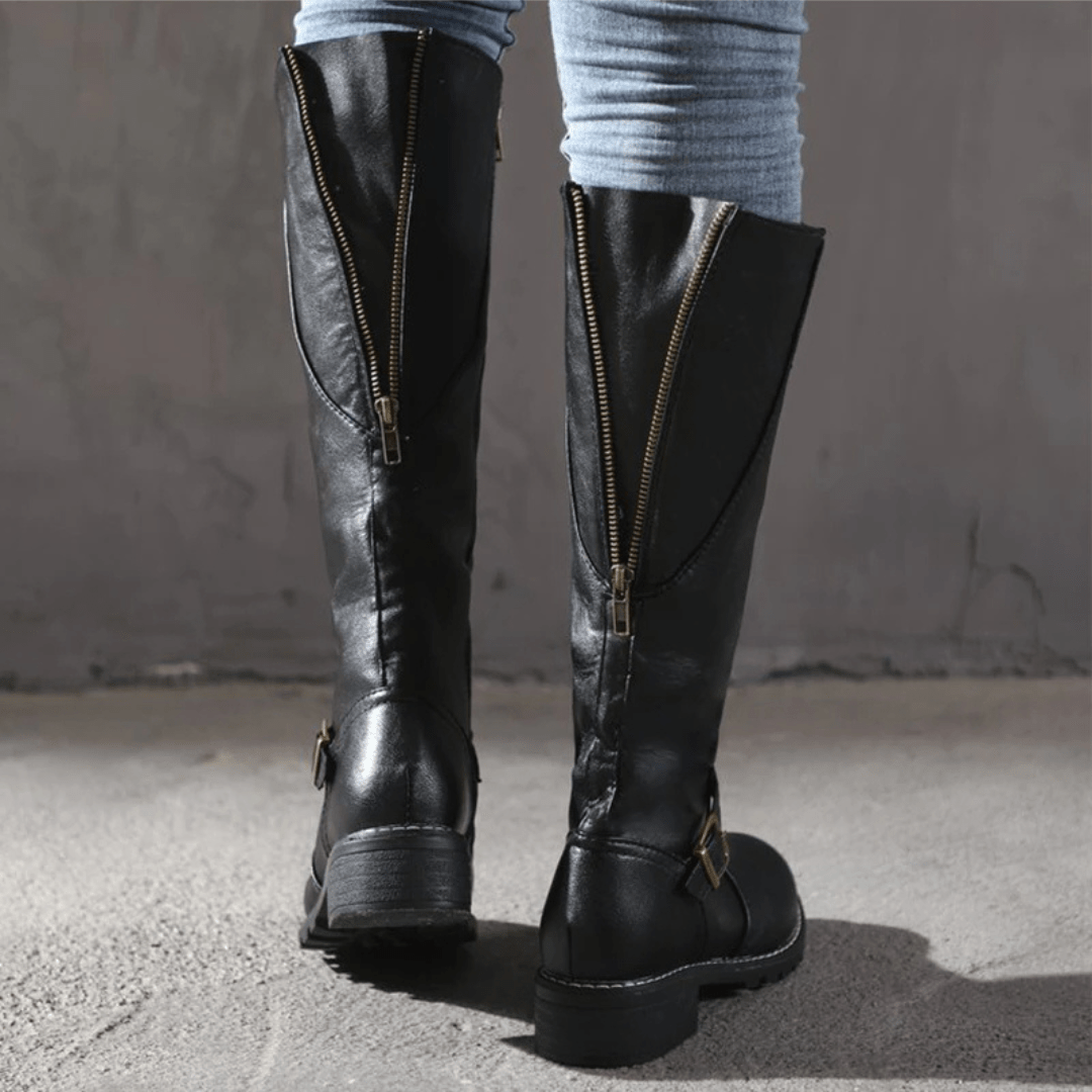 Chelsie | Retro Knee-High Boots
