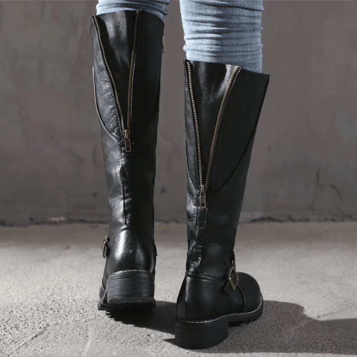 Chelsie | Retro Knee-High Boots