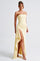 Zafira | Ruched Maxi Dress - Lemon