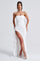 Zafira | Ruched Maxi Dress - White