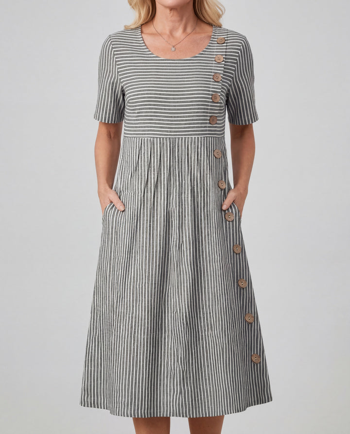 Josipa | Striped Midi Dress